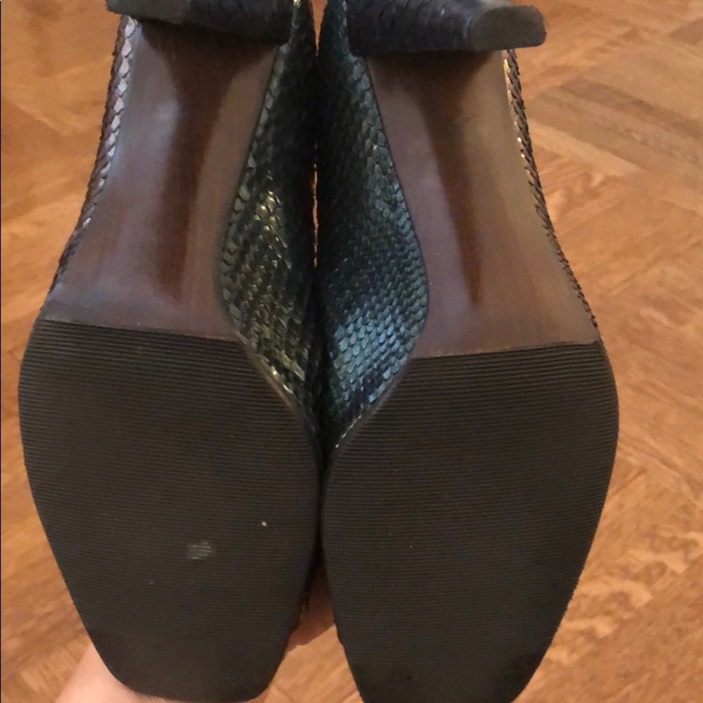 Stuart Weitzman Python Open Toe Heels - image 7